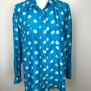 Newport News Easy Style Sz L 100% Silk